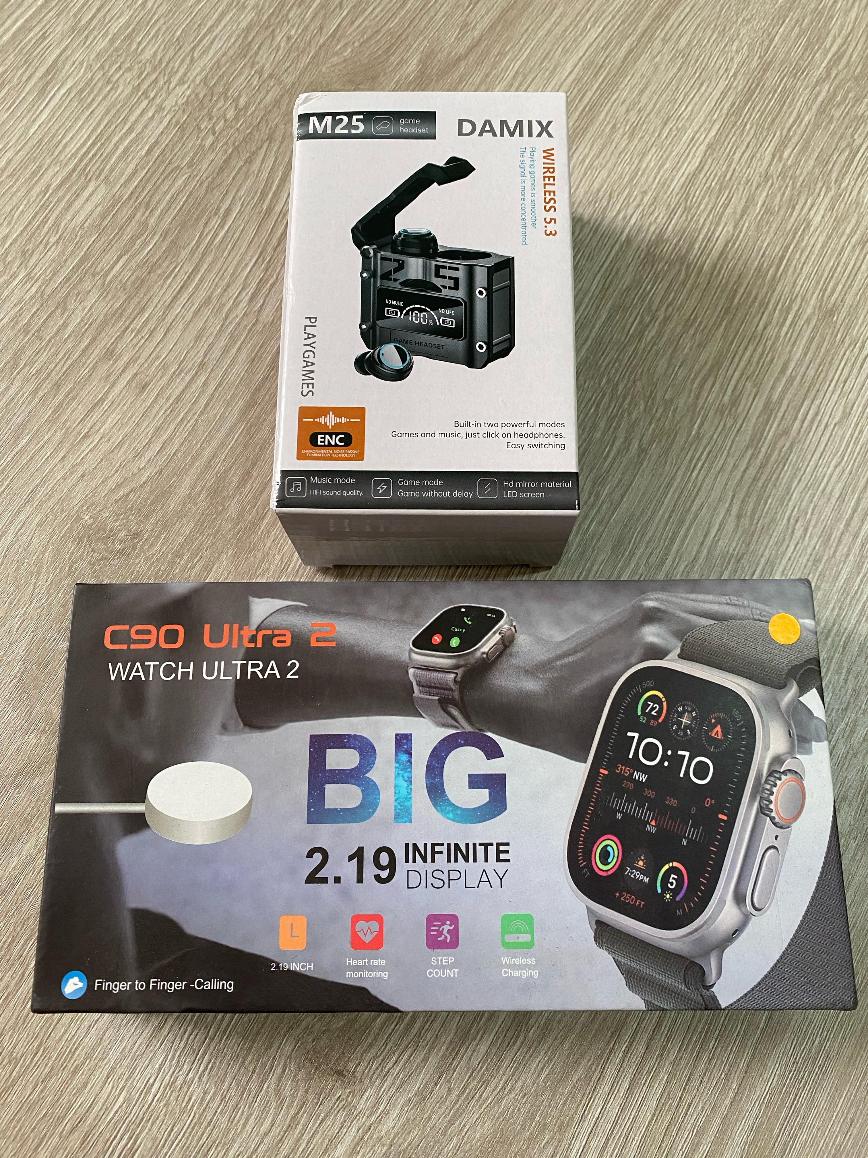 COMBO SMARTWATCH C90 + AUDFONOS M25
